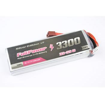 FullPower  3S 11.1V 3300mAh 35C Silver Edition V2 Deans